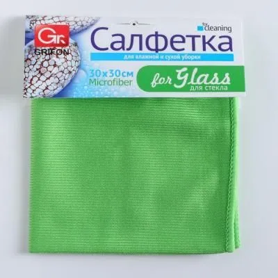 Салфетка из микрофибры GRIFON для стекла 30х30 ...