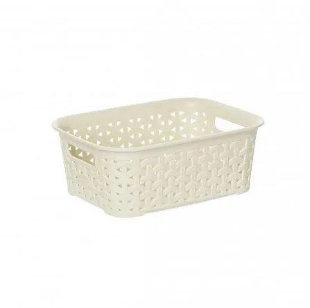 Корзина RATTAN слоновая кость 14х19х7см
