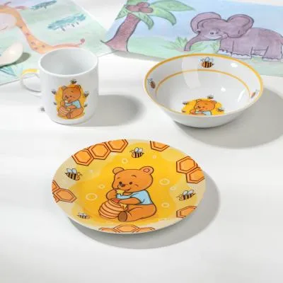 Набор детской посуды 3 предмета "Медвежоно...