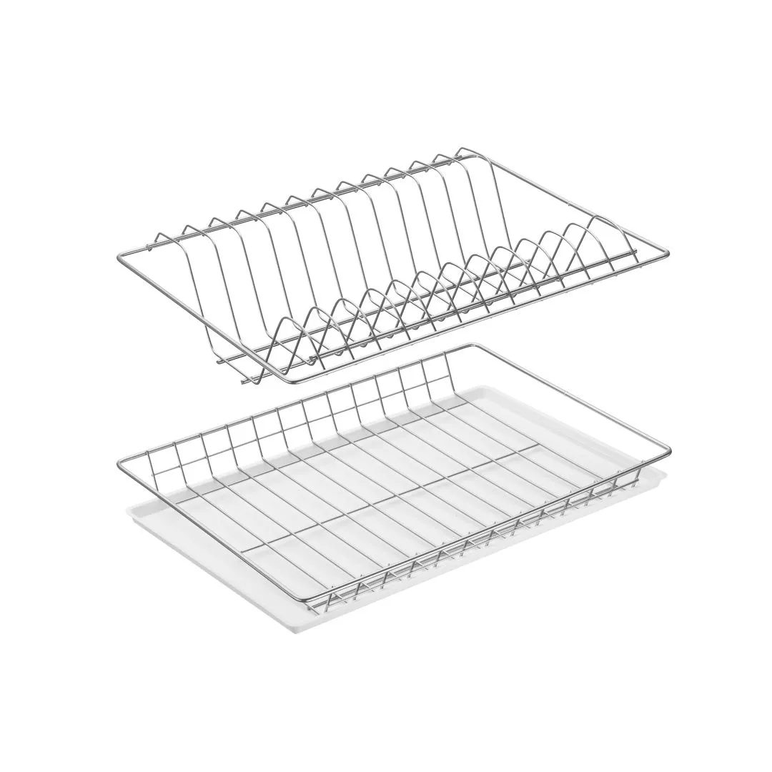 Посудосушитель с рамкой, 400 мм, хром