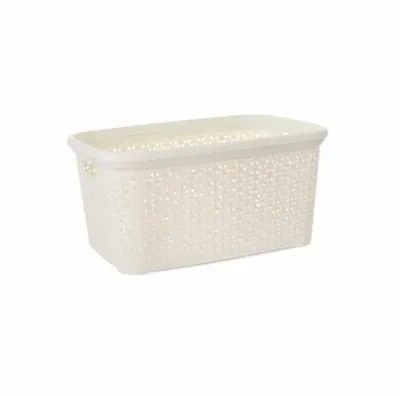 Корзина RATTAN слоновая кость 19.5х26х9см...