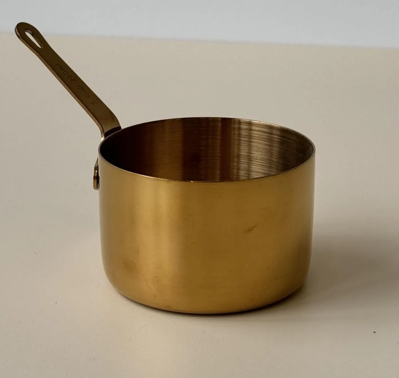 #Мерная ложка "Ковш" из нерж.стали 250 мл золото, 50318-8