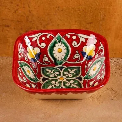 Салатница Риштанская Керамика "Цветы"...