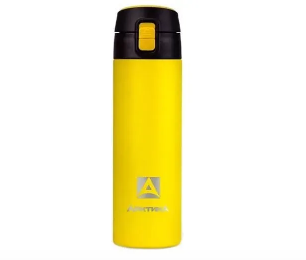 Термос питьевой вакуумный, бытовой, тм "Арктика", 500 мл, арт. 705-500 текстурный желтый