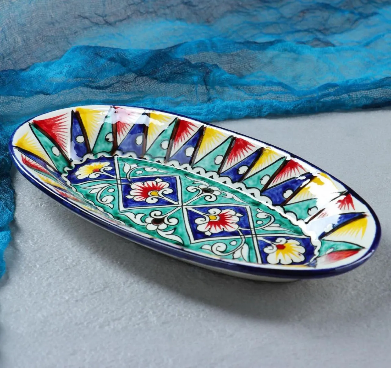 Селедочница Риштанская Керамика 24см 4967927