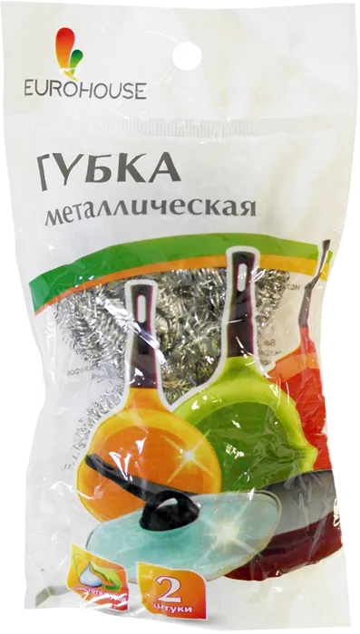 3599 Губка спираль металл 2шт. п/п (3599 из короба 1/240)