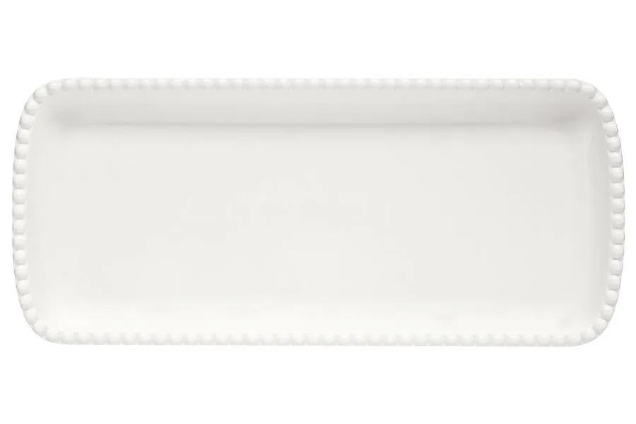 Блюдо прямоугольное 36х16см (белый) "Tiffany" без инд.упаковки.