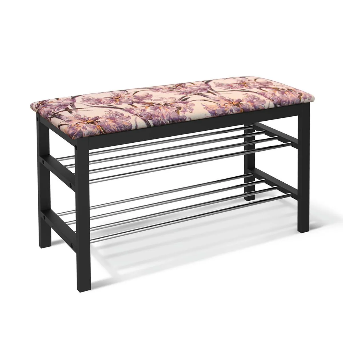 Банкетка Sheffilton SR-0628-TP дерево/рогожка венге/пепельный