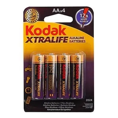 23 Батарейка Kodak XTRALIFE LR6 AA BL4 Alkaline 1.5V (4/80/400/17600)