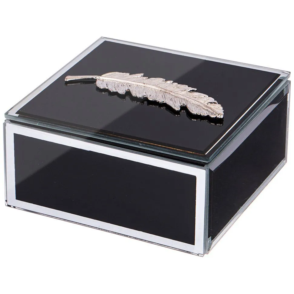 ШКАТУЛКА КОЛЛЕКЦИЯ "PEN" ЦВЕТ:ЧЁРНЫЙ 12*12*7 СМ 453-160