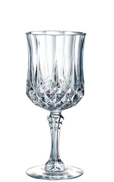 Набор фужеров (бокалов) для вина ЛОНГШАМП 170мл 6 шт (Eclat Cristal d'Arques, Франция, хрустальное стекло)