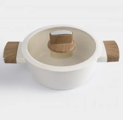 Кастрюля, 20 см, 2,2 л, с крышкой, с покрытием,...