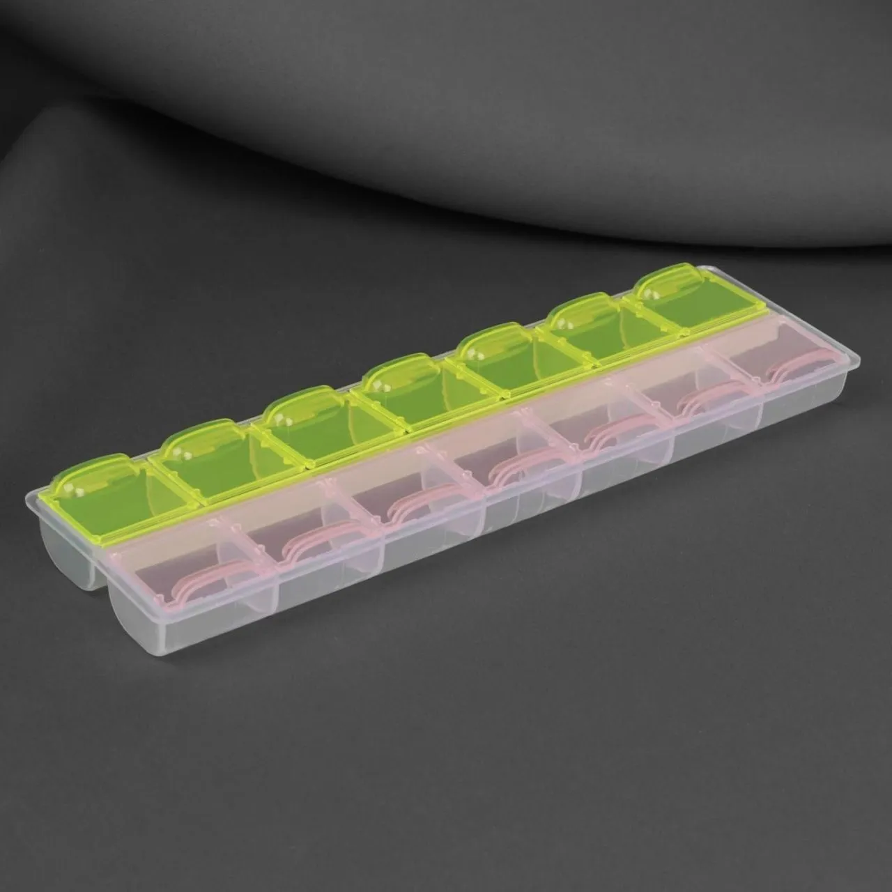 Контейнер для рукоделия прям-к 14 отделений 21,5*6,5*2,3см МИКС АУ   7561689