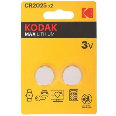 36 Kodak CR2025-2BL MAX Lithium батарейка 887930417678