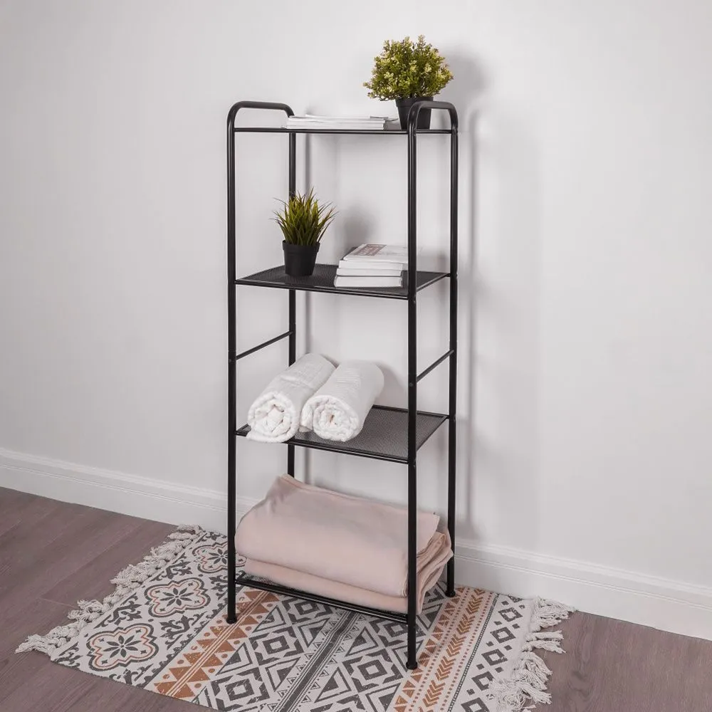 Стеллаж "Валенсия 14" (VALENCIA 14 Shelf rack) цвет черный