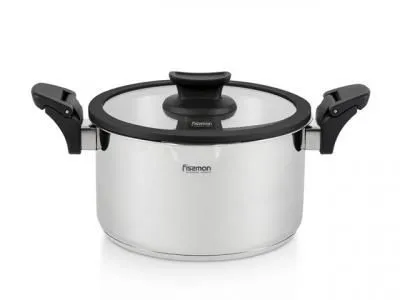 5219 FISSMAN Кастрюля LORA 20x12 см / 3,5л со с...