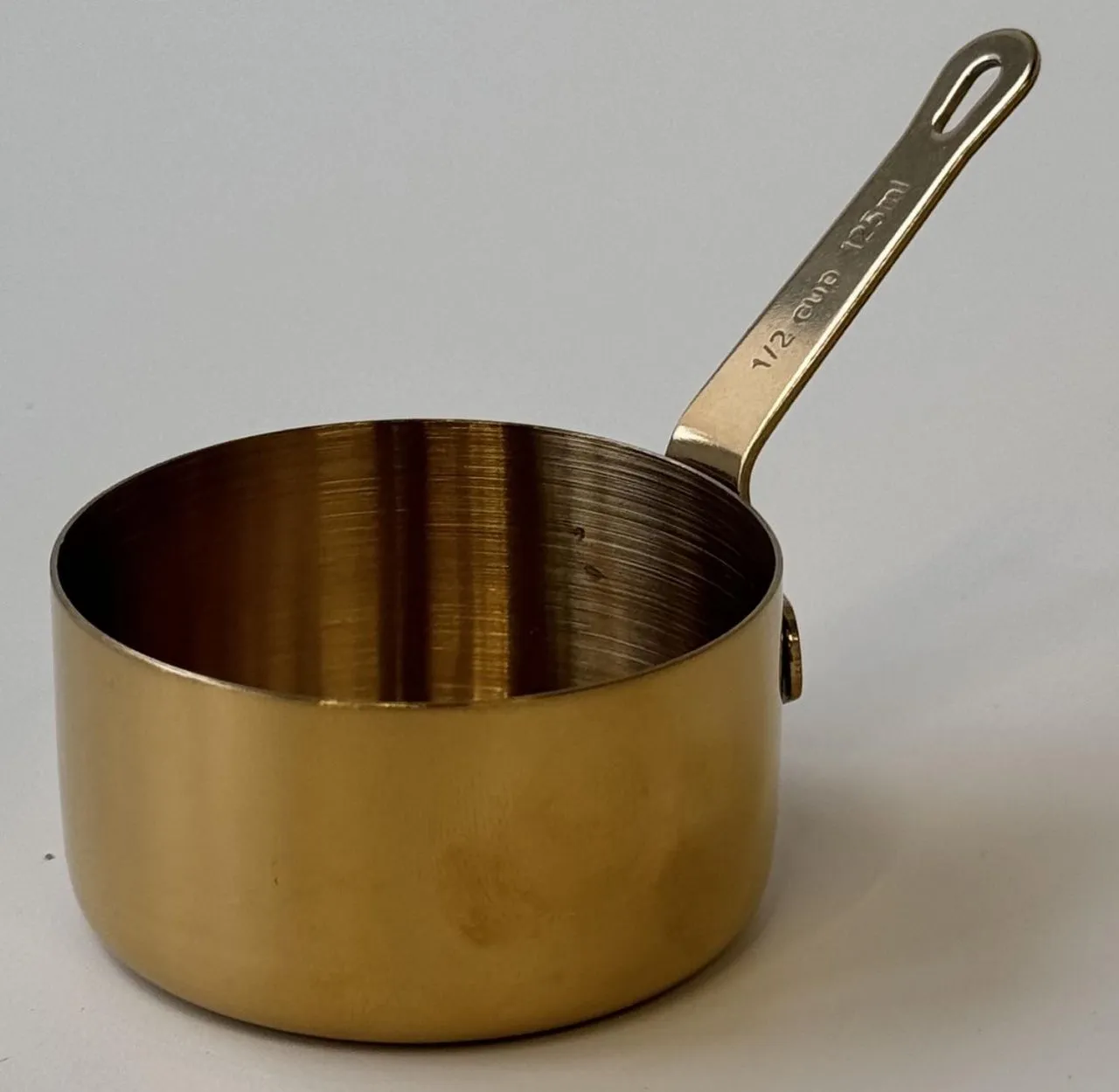 #Мерная ложка "Ковш" из нерж.стали 125 мл золото, 50318-8