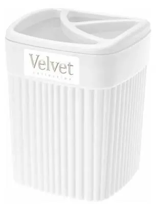 СТАКАН ДЛЯ ЗУБНЫХ ЩЕТОК  VELVET  90х90х119ММ, 0...
