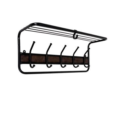 Вешалка с полкой 21В (Черный)