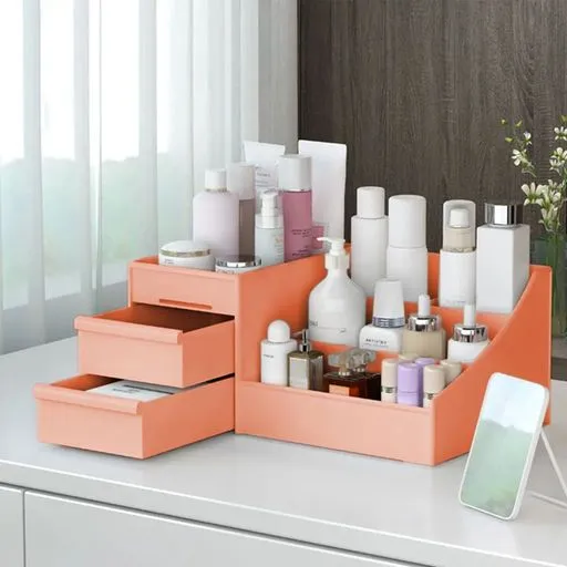 VAL P-ORG-9 Органайзер д/косметики, 9 секций, 26,5*16*12 см, розовый, спонж в комплекте, BASIC VAL P-ORG-9 Органайзер д/косметики, 9 секций, 26,5*16*12 см, розовый, спонж в комплекте, BASIC