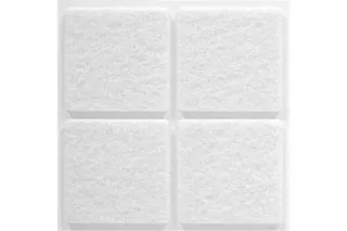 #Протекторы защитные из фетра белые 38*38мм, VO...