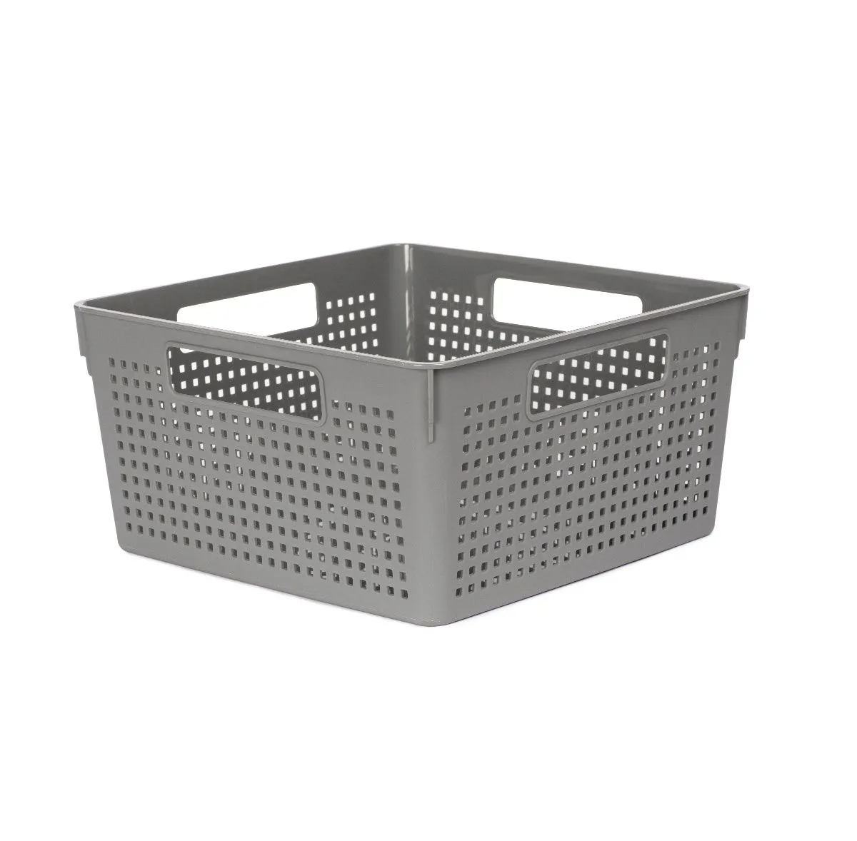 Коробка для хранения ЛОФТ серая 11л 290x290x150мм