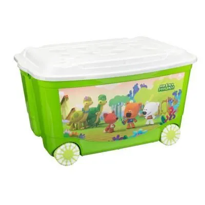 ЯЩИК ДЛЯ ИГРУШЕК НА КОЛЕСАХ С ДЕКОРОМ МИ-МИ-МИШ...