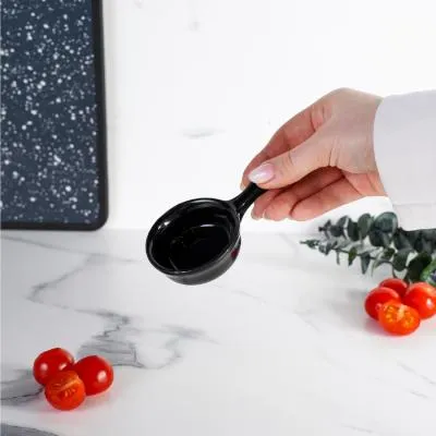 Соусник с ручкой "Классика" 10х6х2,5 см, цвет черный 4951204