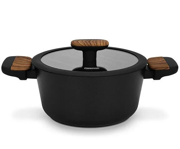 14514 FISSMAN Кастрюля FEORELLA 24x11,5см / 4,43л со стеклянной крышкой (алюминий)