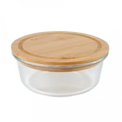 Контейнер д/СВЧ  0,95л круг стекло Д17,2*7,1cм ...
