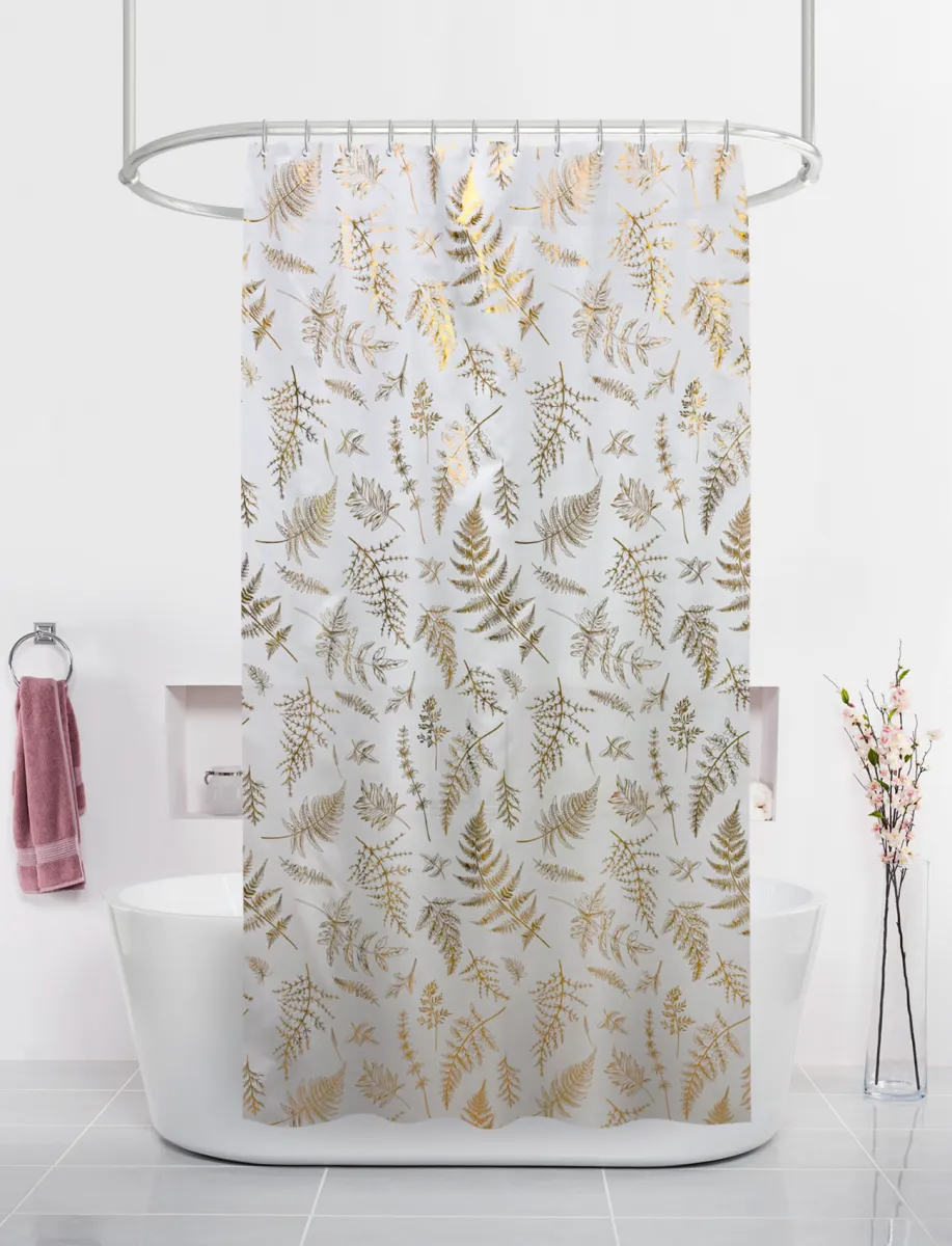 Штора д/ванн 180х200 BT829913, Золотые растения