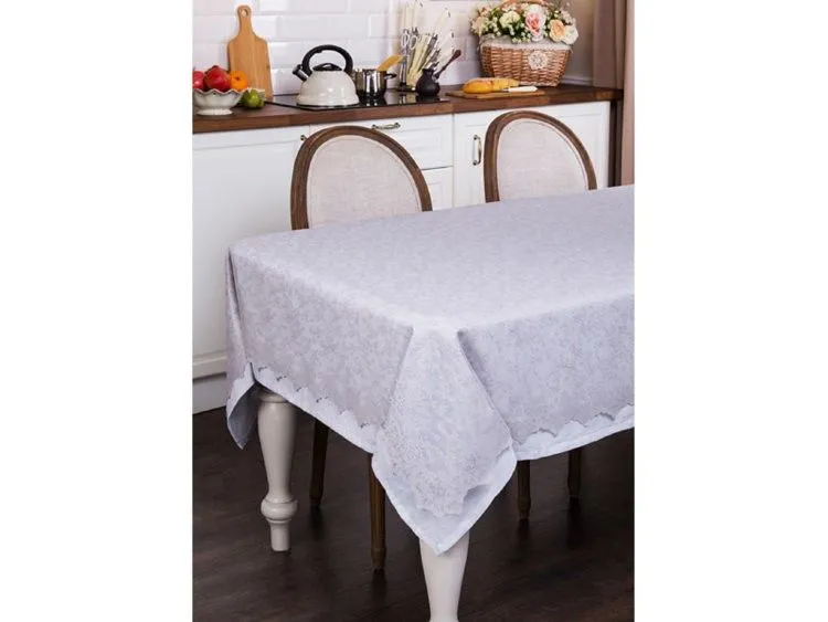 #НАБОР ИЗ СКАТЕРТИ И НАПЕРОНА "ТУМАННАЯ ДЫМКА" 160*300 СМ (КОР=10 ШТ)