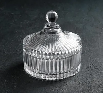 Конфетница с крышкой круглая "Званый приём...