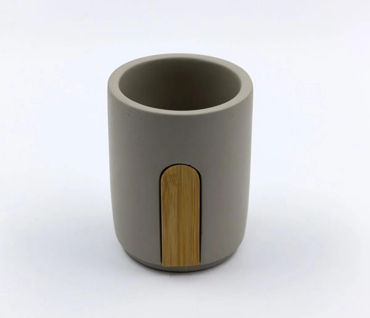 Стакан цемент с бамбуковым декором