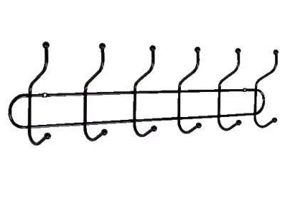 Вешалка настенная "Дружба 6" (Черный)...