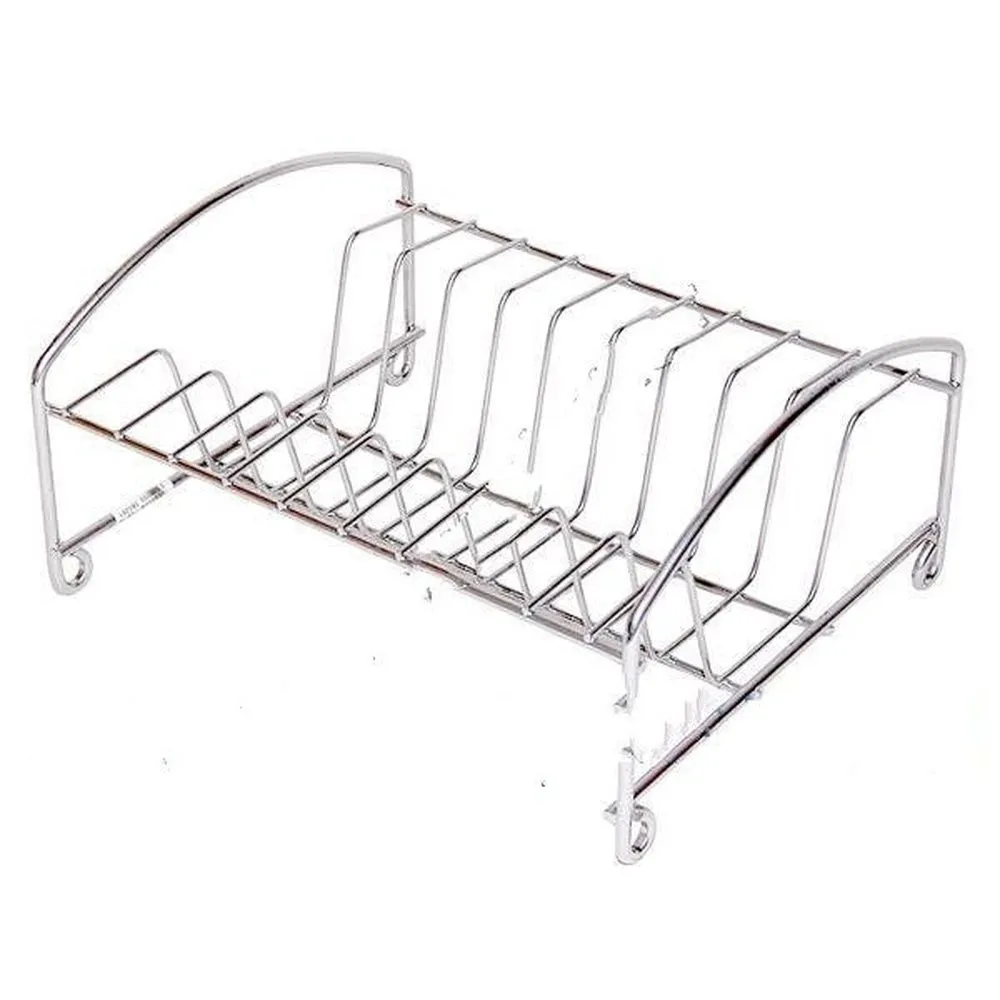 Сушилка для тарелок 1-ярусная 'Мини' с карманом хром без поддона