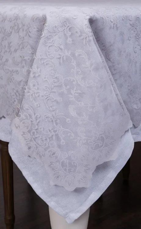 #НАБОР ИЗ СКАТЕРТИ И НАПЕРОНА "ТУМАННАЯ ДЫМКА" 160*300 СМ (КОР=10 ШТ)