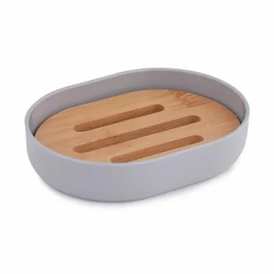 Мыльница "Бамбук" (серый)...