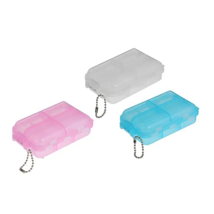 Таблетница 6секц 9,5*6,5*3см Medicine с цепочкой МИКС 261932      