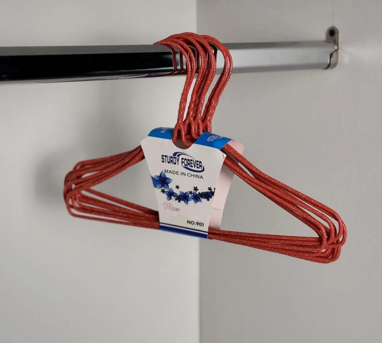 #Набор из 10 пластмассовых детских вешалок, микс ZY-901