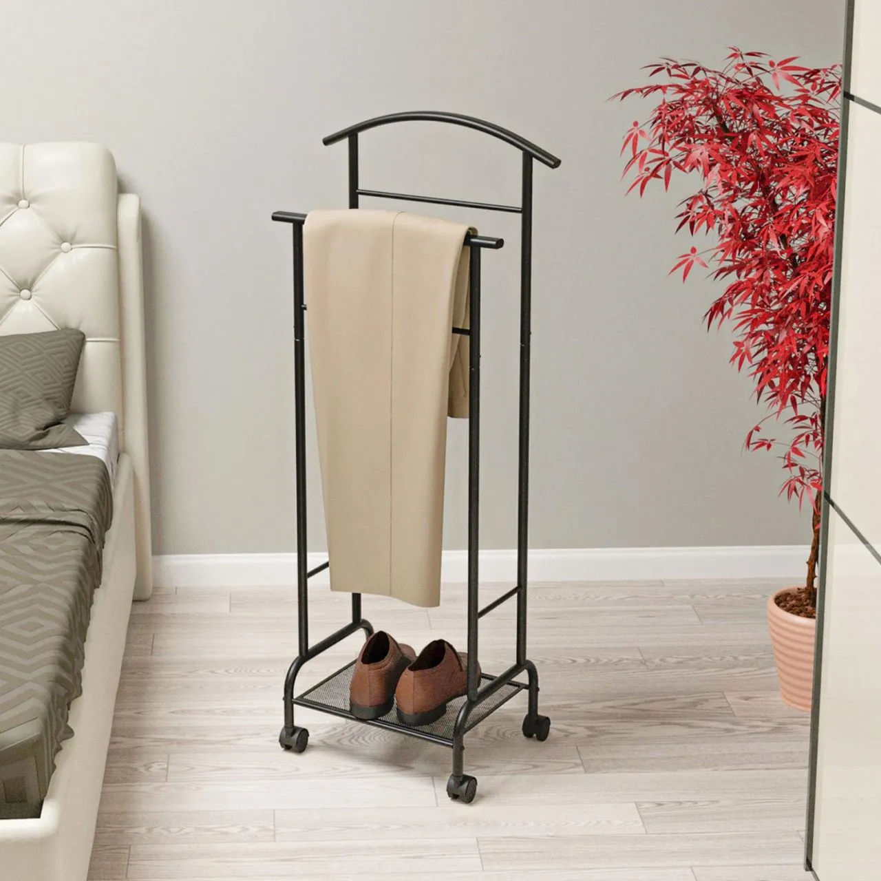 Вешалка костюмная "Римини 2М" (RIMINI 2M costume hanger) (Черный)