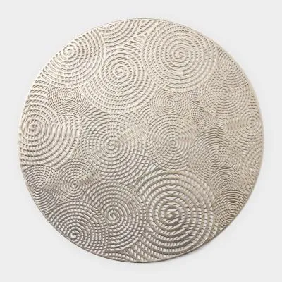 #Салфетка кухонная "Гипноз" 38х38 см, цвет золото   7422269