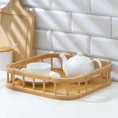 #Поднос "Jungle" квадратный, бамбук 3...