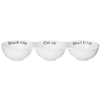 #МЕНАЖНИЦА ДЛЯ ЗАКУСОК, СОУСОВ 3 СЕКЦИИ BRONCO "SOUL KITCHEN" 24*8*4 СМ 70 МЛ 189-357