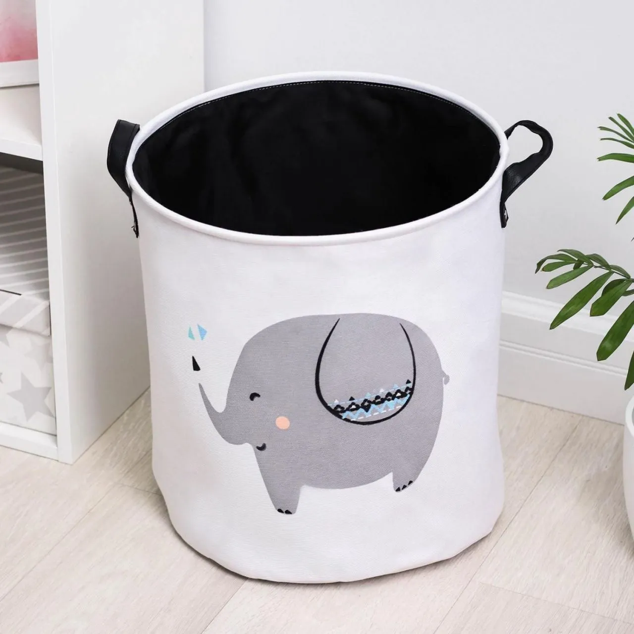 Корзина для белья с ручками "Слонёнок" 35х40 см   5469873
