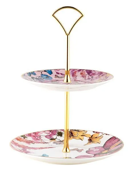 Ваза двухъярусная 19х25см "Estelle" в подарочной упаковке.