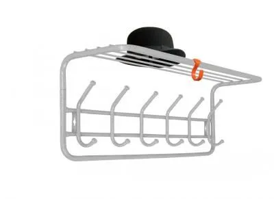 Вешалка с полкой 80 (Белый)