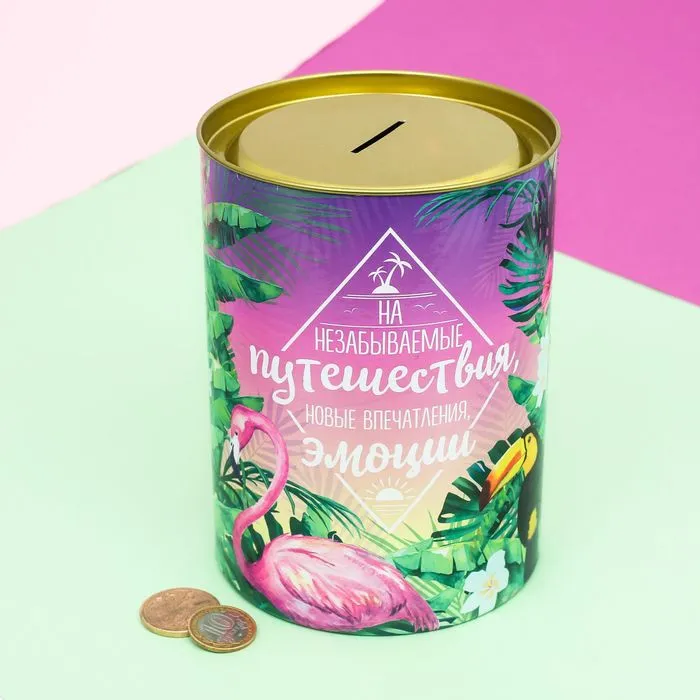 Копилка XXL "На путешествия", 15 х 20...