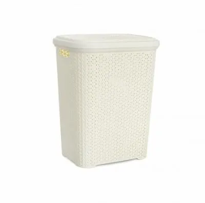 Корзина для белья RATTAN слоновая кость 55л...