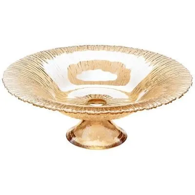 БЛЮДО НА НОЖКЕ "LUSTER" AMBER 30СМ 33...
